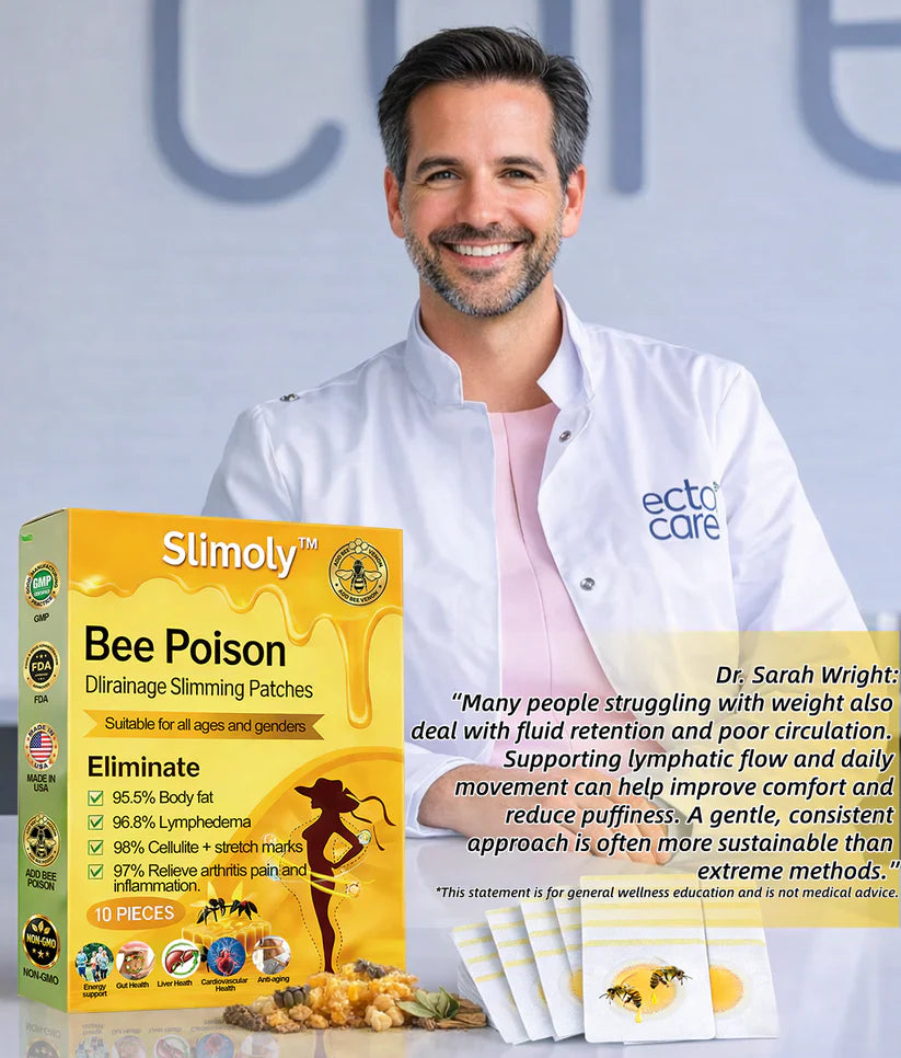 Slimoly™ Bee Poison Lymphatic Drainage Slimming Patches(10 Pieces)🐝