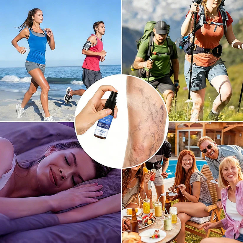 🇨🇦🏆COUGEX® VascuCare Vein Healing Spray(Designed for Varicose veins, Spider veins, Deep vein Thrombosis, Chronic venous insufficiency, Venous ulcers, Thrombophlebitis and other venous issues)