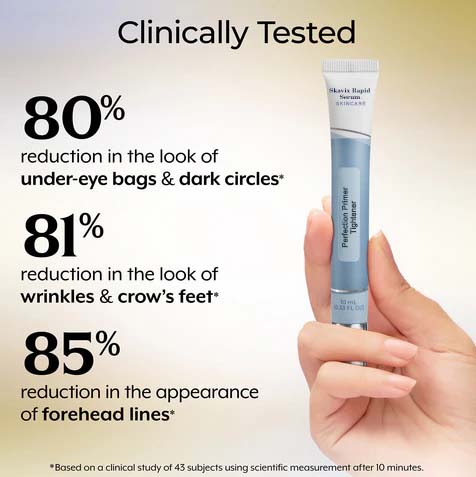 Instant Eye Firming Serum - Instantly Visibly Reduces Under-Eye Bags, Wrinkles, Dark Circles, Fine Lines, and Crow's Feet. Anti-Aging and Anti-Wrinkle Treatment for Full Face Size Tube.