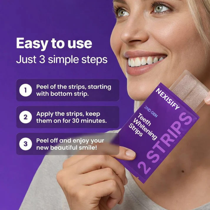 NEXISIFY Purple Teeth Whitening Strips
