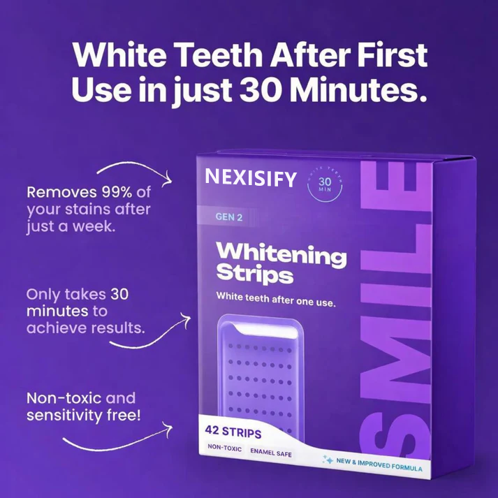 NEXISIFY Purple Teeth Whitening Strips
