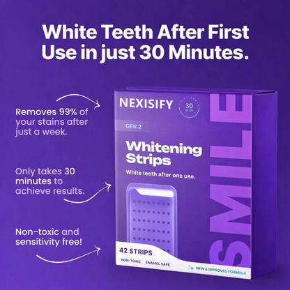 NEXISIFY Purple Teeth Whitening Strips