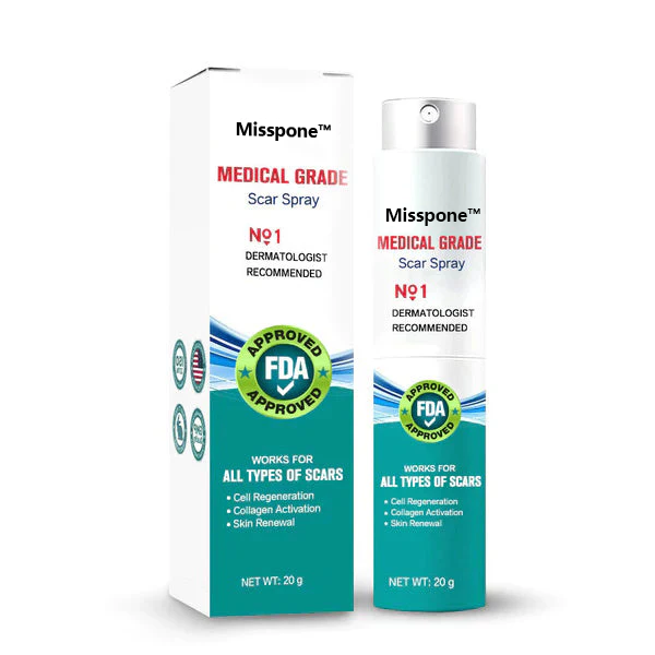 ❤️Misspone™ Advanced Scar Spray For All Types of Scars - For example Acne Scars, Surgical Scars and Stretch Marks