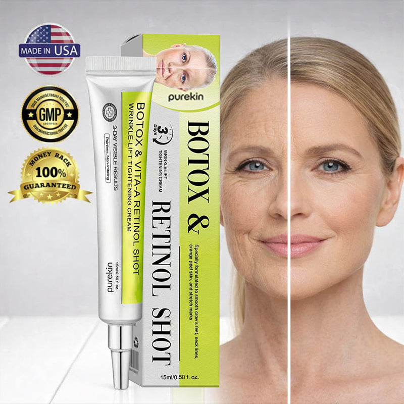 Purekin Advanced Peptide Botox-Style + Vita-A Retinol Lifting Renewal Cream