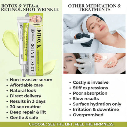 Purekin Advanced Peptide Botox-Style + Vita-A Retinol Lifting Renewal Cream