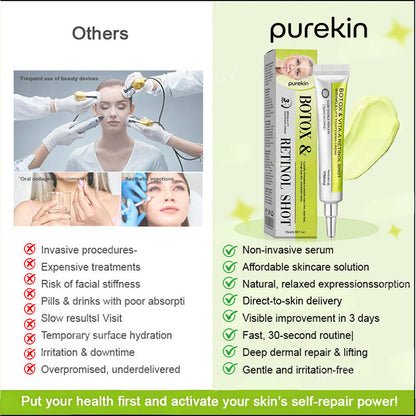 Purekin Advanced Peptide Botox-Style + Vita-A Retinol Lifting Renewal Cream