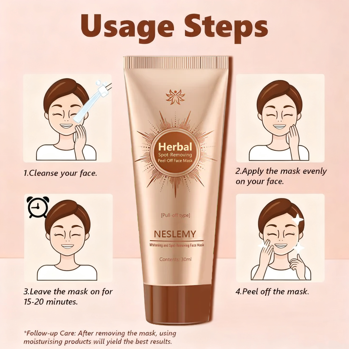 🏵️ NESLEMY™ Whitening and Spot-Removing Face Mask Suitable for face and body