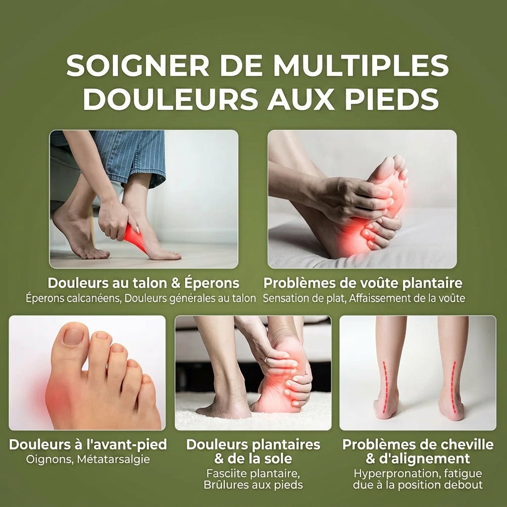 Sandales orthopédiques en liège Qorzan - Soutien de la voûte plantaire toute la journée