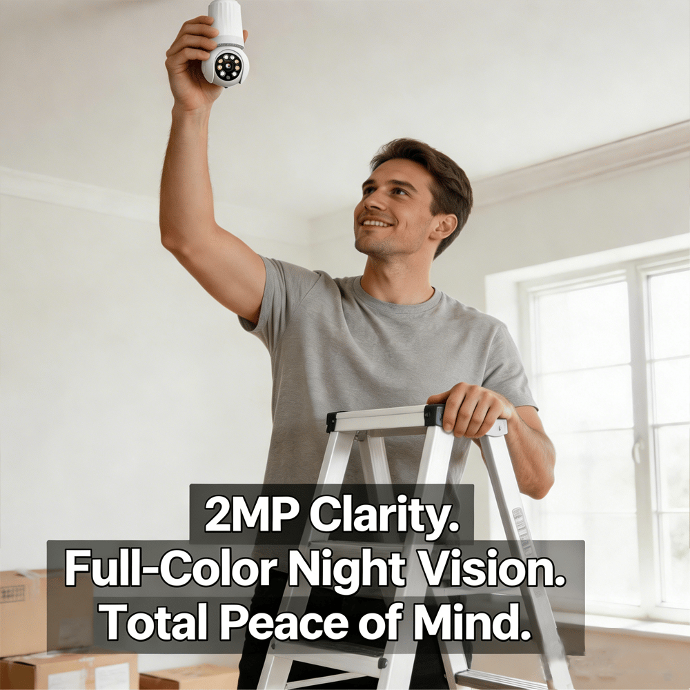 Smart Light Bulb-Style Surveillance Monitor✨