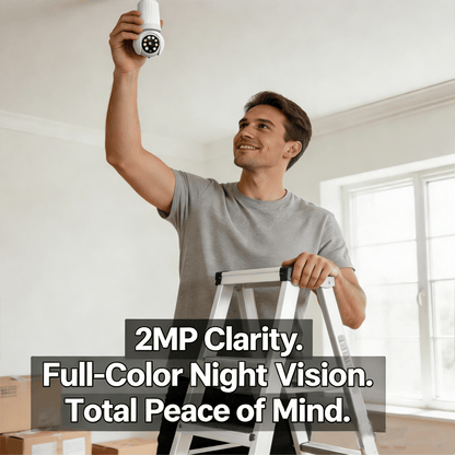 Smart Light Bulb-Style Surveillance Monitor✨