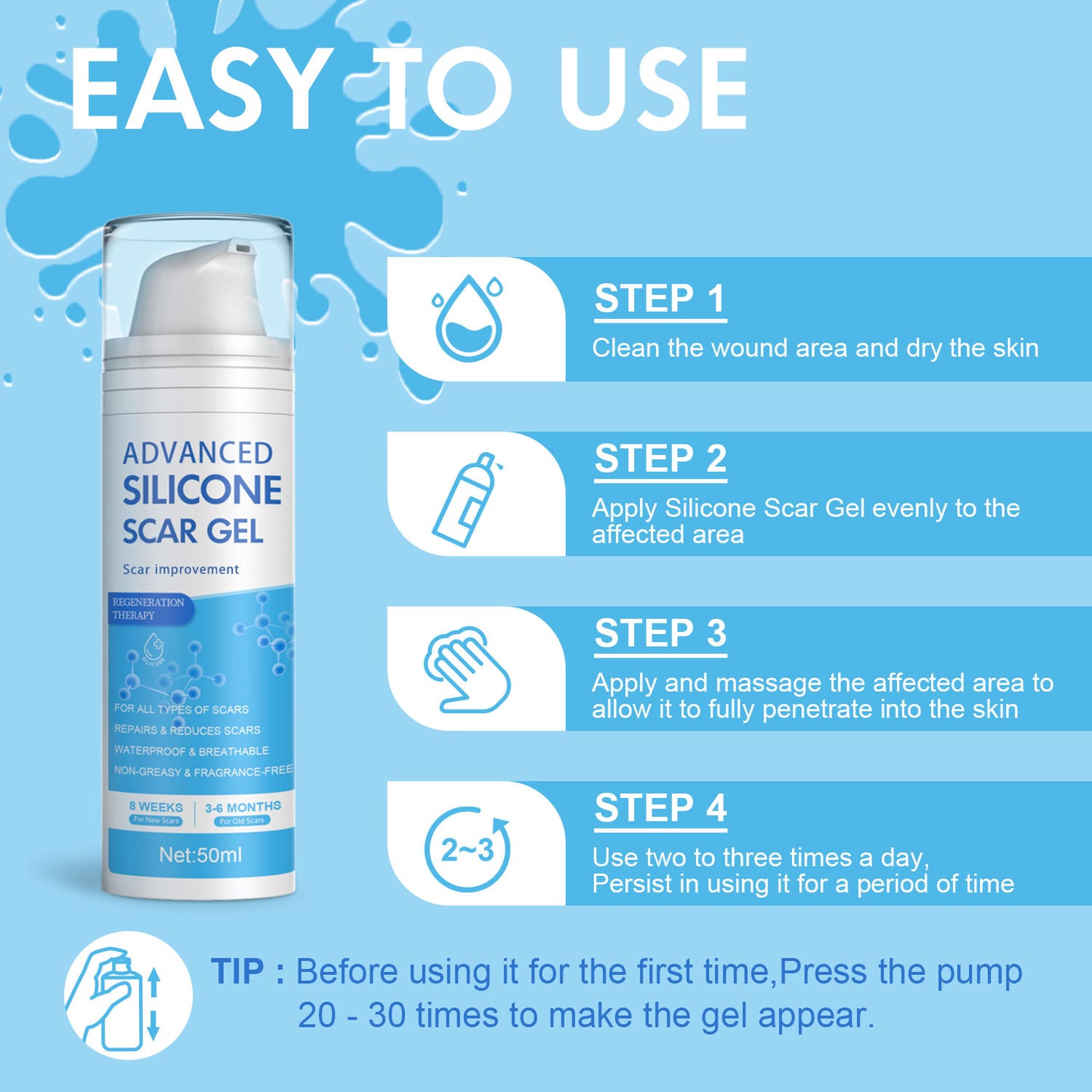 Purekin Advanced Silicone Scar Gel