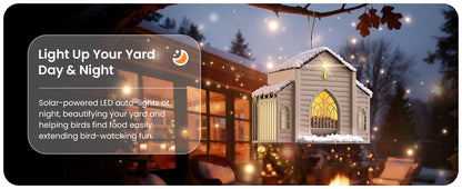 ✝️Last Day 50% OFF-🔥Church-Shaped Metal Solar Bird Feeder🎁