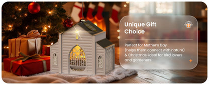 ✝️Last Day 50% OFF-🔥Church-Shaped Metal Solar Bird Feeder🎁
