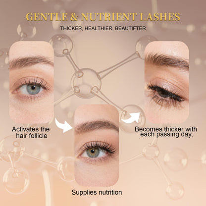 Lash Serum for Eyelash Growth, Premium Lash Enhancing Serum with Advanced Formula Volumizing Longer Fuller and Thicker Looking Lashes, Eyelash Growth for Sensitive Eyes