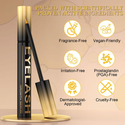 Lash Serum for Eyelash Growth, Premium Lash Enhancing Serum with Advanced Formula Volumizing Longer Fuller and Thicker Looking Lashes, Eyelash Growth for Sensitive Eyes