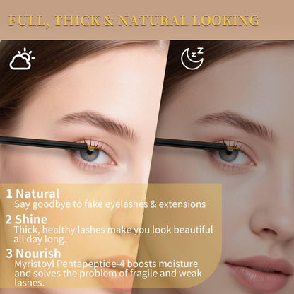 Lash Serum for Eyelash Growth, Premium Lash Enhancing Serum with Advanced Formula Volumizing Longer Fuller and Thicker Looking Lashes, Eyelash Growth for Sensitive Eyes