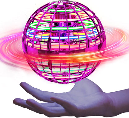 Purekin ‘Magical’ Flying Ball (2026 Upgraded) with Dazzling Lights, Magic Hover Spinner, Cool Boomerang Drone, Floating Cosmic Globe, Kids Toys Gifts for Boys Girls (Gets Kids Away From Screens And Brings Families Together)