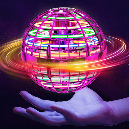 Purekin ‘Magical’ Flying Ball (2026 Upgraded) with Dazzling Lights, Magic Hover Spinner, Cool Boomerang Drone, Floating Cosmic Globe, Kids Toys Gifts for Boys Girls (Gets Kids Away From Screens And Brings Families Together)