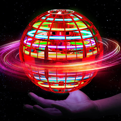 Purekin ‘Magical’ Flying Ball (2026 Upgraded) with Dazzling Lights, Magic Hover Spinner, Cool Boomerang Drone, Floating Cosmic Globe, Kids Toys Gifts for Boys Girls (Gets Kids Away From Screens And Brings Families Together)