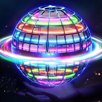 Purekin ‘Magical’ Flying Ball (2026 Upgraded) with Dazzling Lights, Magic Hover Spinner, Cool Boomerang Drone, Floating Cosmic Globe, Kids Toys Gifts for Boys Girls (Gets Kids Away From Screens And Brings Families Together)