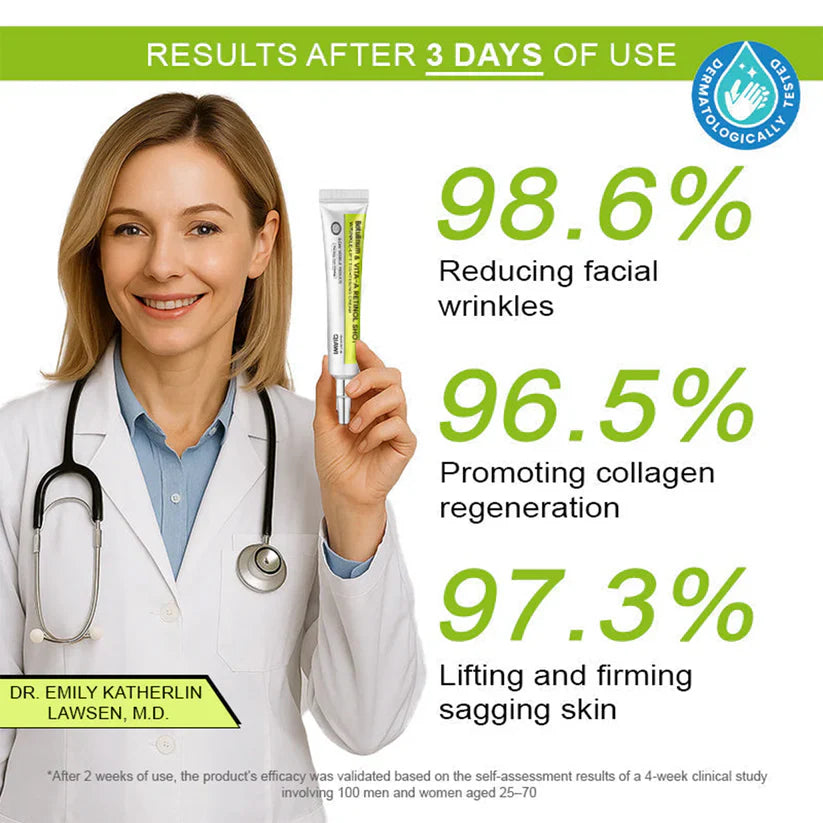 Final 3 Hours: 70%OFF🔥Botulinum & Vita-A Retinol Shot Wrinkle-Lift Tightening cream✨