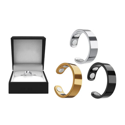 Juxek™ Magnetic Ring - Elegant Stainless Steel Ring - Magnet Rings
