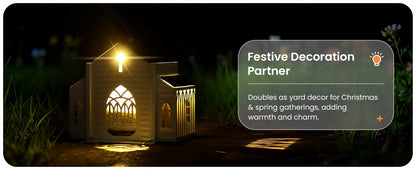 ✝️Last Day 50% OFF-🔥Church-Shaped Metal Solar Bird Feeder🎁
