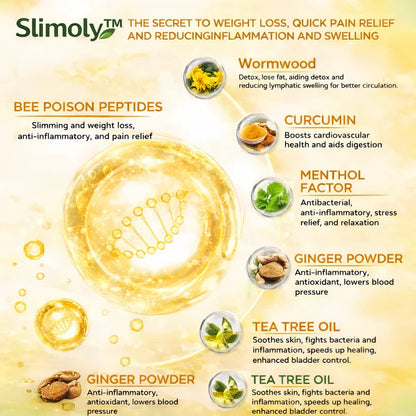 Slimoly™ Bee Poison Lymphatic Drainage Slimming Patches(10 Pieces)🐝