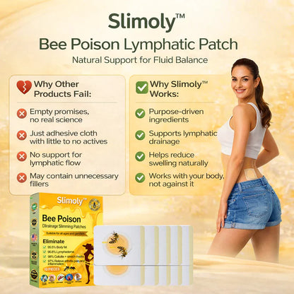Slimoly™ Bee Poison Lymphatic Drainage Slimming Patches(10 Pieces)🐝