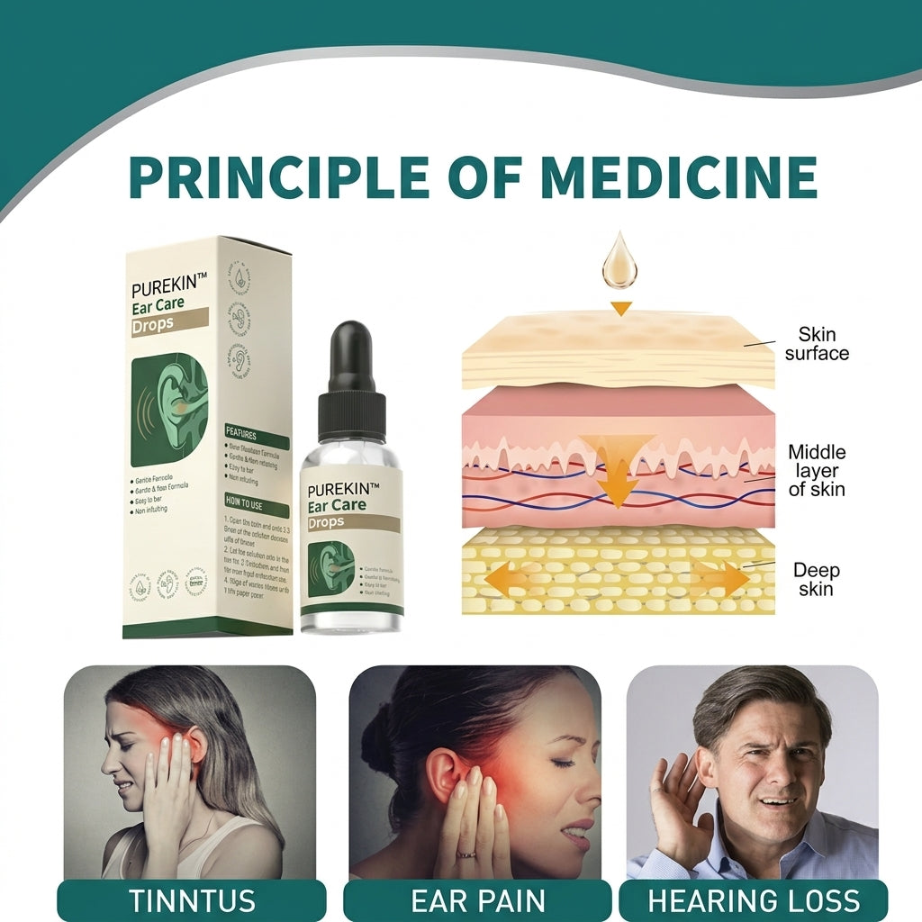 PUREKIN Ear Care Drops – Plant-Based Formula | FDA-Registered