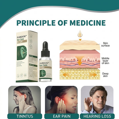PUREKIN Ear Care Drops – Plant-Based Formula | FDA-Registered