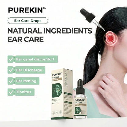PUREKIN Ear Care Drops – Plant-Based Formula | FDA-Registered