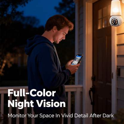 Smart Light Bulb-Style Surveillance Monitor✨