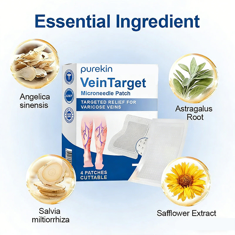 Purekin VeinTarget Microneedle Patch