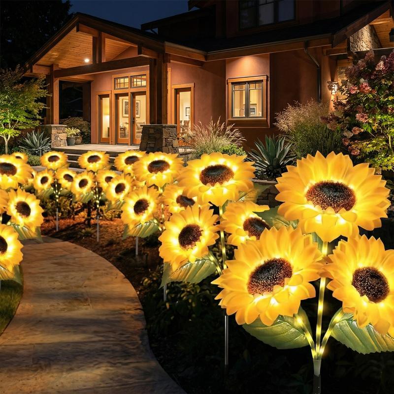 ⏳Time-Limited Special Price: 9.99!!⏰ Solar Sunflower Garden Stake Lights 🌻 | Waterproof 🌧️ | No Wiring💡