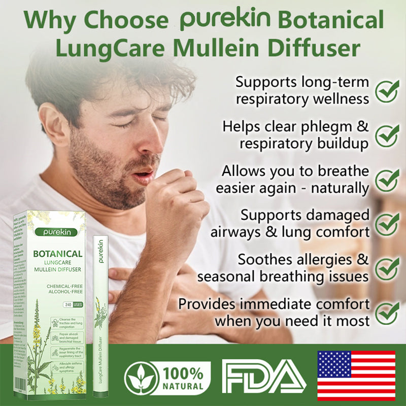 Purekin Botanical LungCare Mullein Diffuser