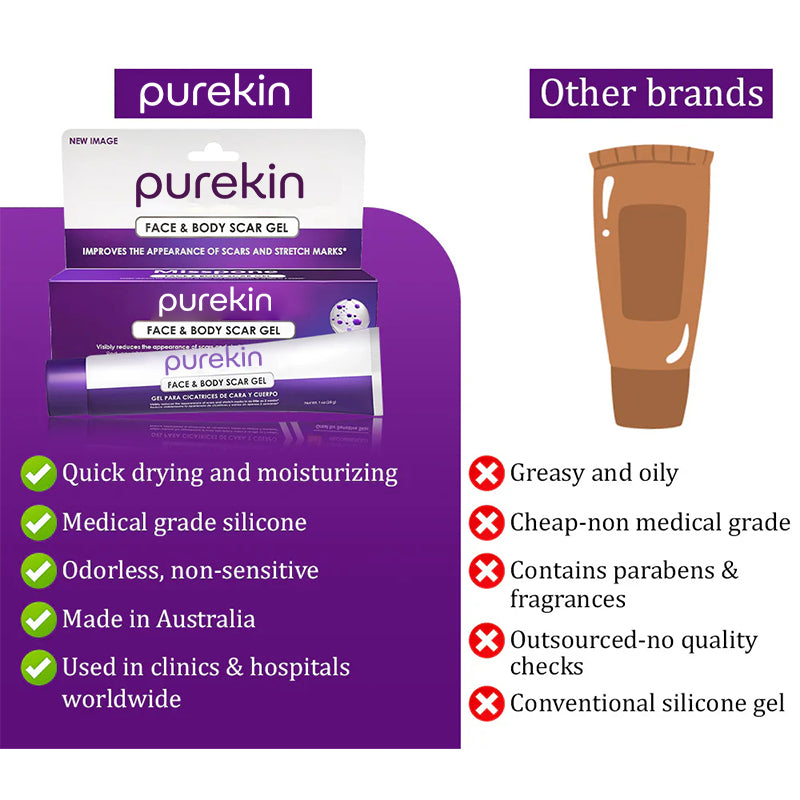 Purekin Scar Gel – Approved for Proven Scar Repair Visible Results, Healthier Skin, Renewed Confidence