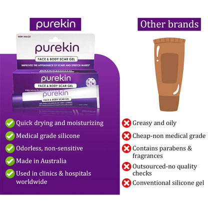 Purekin Scar Gel – Approved for Proven Scar Repair Visible Results, Healthier Skin, Renewed Confidence
