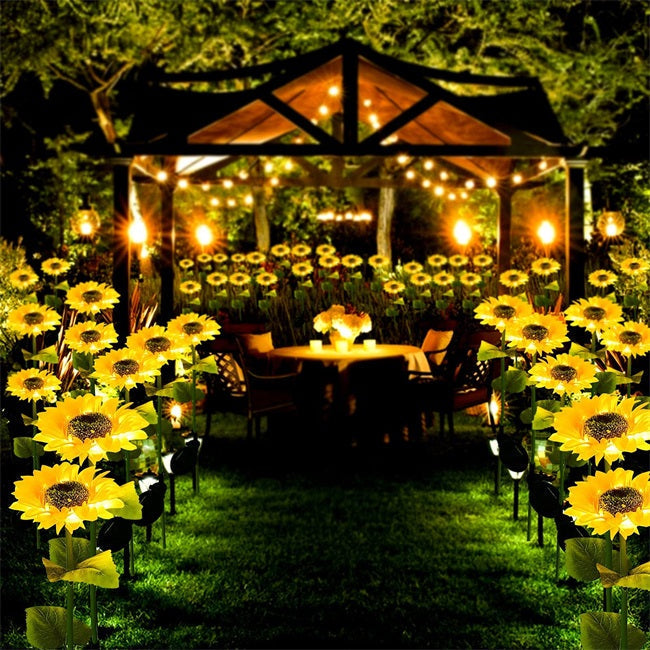 ⏳Time-Limited Special Price: 9.99!!⏰ Solar Sunflower Garden Stake Lights 🌻 | Waterproof 🌧️ | No Wiring💡
