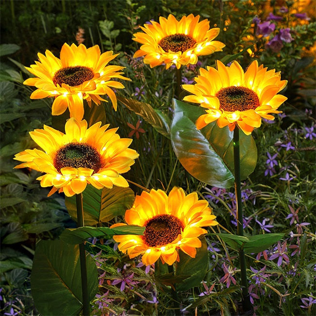 ⏳Time-Limited Special Price: 9.99!!⏰ Solar Sunflower Garden Stake Lights 🌻 | Waterproof 🌧️ | No Wiring💡